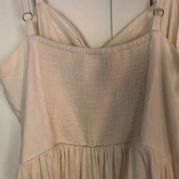 Urban Outfitters Emília White Linen Button Dress - Picture 6 of 10